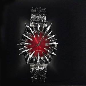 Montre personnalisée en acier inoxydable pour homme, avec <span class=keywords><strong>lunette</strong></span> irrégulière à bords sculptés, style Dark Goth Cyber Vanguard, accessoire de poignet masculin - Product Image 3