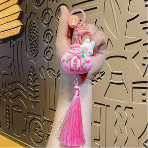 Tassel Small Animal Blessing Bag <b>Key</b> <b>Chain</b> Cute Panda Hanging Small Gift - Product Image 3