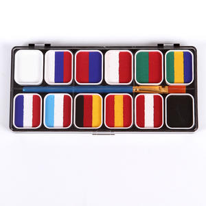 National Flag Fans Glow Makeup OEM Custom Rainbow Cake Skin <b>Face</b> Body Paint for Party - Product Image 3