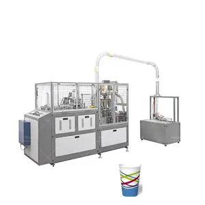 Machine d'impression automatique de tasses à café glacées en papier de petite fabrication Machine de fabrication de gobelets en papier