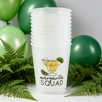 Gobelet réutilisable de 16 oz pour fête, gobelet de stade givré pour mariage, gobelet de réception pour mariés, gobelets de fête rouges, blancs et alcoolisés