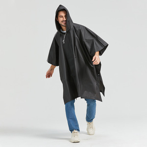 Vente en gros Imperméable avec logo personnalisé pour poncho <span class=keywords><strong>Cape</strong></span> de <span class=keywords><strong>pluie</strong></span> en <span class=keywords><strong>plastique</strong></span> imperméable et réutilisable pour garçons pour la randonnée, le cyclisme, le voyage pour enfants - Product Image 4