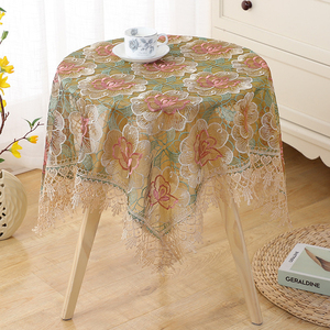 La tavola Jacquard della sovrapposizione della tavola del pizzo di nuovo disegno copre la decorazione di nozze <span class=keywords><strong>con</strong></span> il prezzo poco costoso - Product Image 2