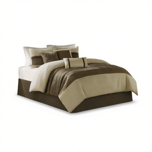 Ensemble de couette DB Comforter Super King 7 pièces en coton lavé à motif végétal pour la maison, idéal pour le printemps et l'été - Product Image 1