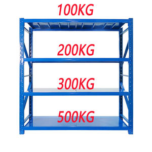 창고 랙 검은 접이식 선반 창고 사용 금속 접이식 스토리지 랙 선반 - Product Image 3