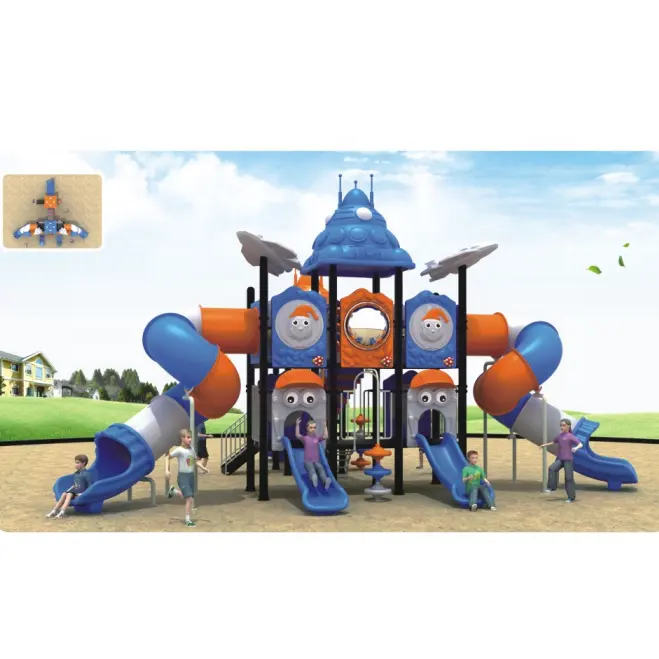 Playground set outdoor play set outdoor plastic children's slide playground equipment for sale
