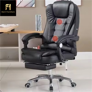 Moderner ergonomischer drehbarer PC-Stuhl Hochwertiger verstellbarer Kopfstützen lift <span class=keywords><strong>massage</strong></span> aus Leder für Konferenz computer - Product Image 4