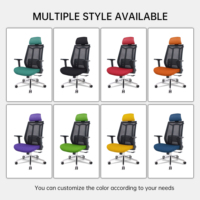 Chaise de bureau moderne en maille, ergonomique et inclinable, avec roulettes, pour vente en gros