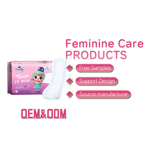Serviettes hygiéniques jetables ultra-fines, respirantes, hautement absorbantes, en coton, avec ailettes, pour femmes, vente en gros - Product Image 1