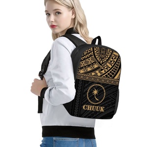 Venta caliente personalizado de un solo compartimento de 15 pulgadas Mochila para niños <span class=keywords><strong>Islas</strong></span> Caroline Chuuk Diseño Imprimir Mochila para estudiantes - Product Image 4