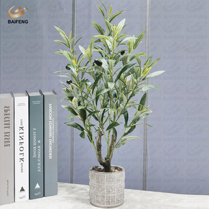 Árbol de Olivo Artificial de Plástico al por Mayor de Fábrica, Bonsái Personalizado Verde de 60-80cm <span class=keywords><strong>para</strong></span> Decoración de Jardín Interior y <span class=keywords><strong>Exterior</strong></span> - Product Image 4