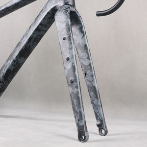 Water Ripple GR048 Fibra de carbono T1000 T4 700X50C Frameset Sistema de freno de disco de cable oculto completo para bicicletas de carretera Ciclismo de grava - Product Image 3