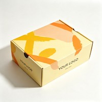 Boîte d'expédition pliable en carton ondulé noir avec impression double face, design personnalisé, emballage d'expédition en gros pour chaussures, vêtements, t-shirts