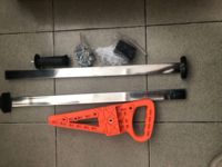 Cortador Manual Duradero para Placas de Yeso, Herramienta Ajustable de Empuje Manual para Cortar Paneles de Yeso, Doble Mango con Regla de Acero Inoxidable