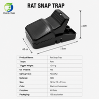 Piège à rats en plastique robuste, attrape-rongeurs puissant à déclenchement rapide, réutilisable, pour la lutte antiparasitaire intérieure et extérieure