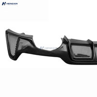 Diffuseur arrière en fibre de carbone style M Performance pour BMW Série 4 F32 F33 F36, double sortie simple avec éclairage LED