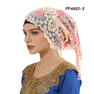 Colección 2026: Sombrero de Fiesta Africano con Cuentas para <span class=keywords><strong>Mujer</strong></span>, Auto Gele, Estilo Nigeria, para Eventos al Aire Libre, Negocios y Playa - Product Image 4