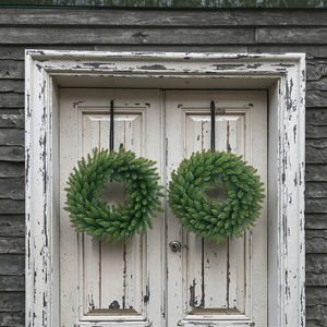 الأكثر مبيعًا إكليل صنوبر أخضر صناعي 30/40/50/60 لديكور عيد الميلاد ديكورات منزلية خارجية إكليل صنوبر كبير لعيد الميلاد - Product Image 2