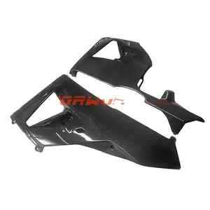 Quality carbon fiber motorcycle parts 3k carbon fibre lower side fairings belly pan for Honda CBR600RR 2013