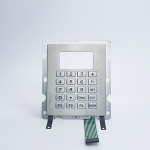 Bàn phím số kim loại công nghiệp với màn hình cho môi trường khắc nghiệt - Product Image 2