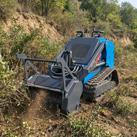 Trinciatrice Industriale Forestale per Skid Steer, Riciclatore di Legno, Cippatrice per Uso Agricolo e Frutteto