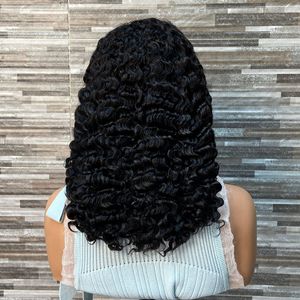 Perruque indienne vierge naturelle de 30 à 40 pouces, cheveux humains, perruque frontale sans colle HD 13x6, perruques bouclées blondes pour femmes noires - Product Image 4