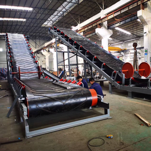 Dik Açılı Dikey Malzeme Kaldırma için Eğimli/Düzgün Çıkışlı Bantlı Konveyör - Product Image 3