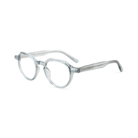 Montura de Gafas Redondas de Acetato, Estilo Clásico Vintage, para Hombre y Mujer