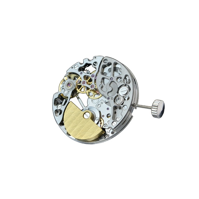 Real Luxury Skeleton Slim Microrotor Mechanical Movement Mini Rotor Customized Oem Logo Hangzhou 550A Watch Movement