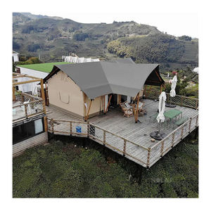 Tente de chasse safari de luxe personnalisée tente de glamping en toile imperméable de luxe pour l'hébergement en camping familial - Product Image 3