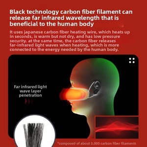 Dispositif de thérapie par la lumière rouge de la technologie noire alimenté par USB détection de chaleur anti-poussière anti-allergique apaise les démangeaisons nez bloqué empêche - Product Image 3