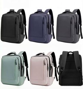 <b>Men</b> Women Laptop <b>Backpack</b> <b>Waterproof</b> PU Film Computer Bag Multi Functional Outdoor Travel Business <b>Backpack</b> With USB - Product Image 2