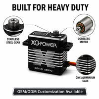 Servomoteur UAV 35KG, engrenage en acier inoxydable, boîtier en aluminium CNC, servomoteur numérique sans noyau, haute tension 6-8.4V, étanche, XQ-POWER XQ-S8035D