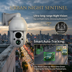 <span class=keywords><strong>กล้อง</strong></span>ถ่ายภาพความร้อน IR6 4K PTZ ซูม 30 เท่า มองเห็นในเวลากลางคืน ตรวจจับควันไฟ เสียงสองทาง <span class=keywords><strong>กล้อง</strong></span><span class=keywords><strong>วงจรปิด</strong></span>อุตสาหกรรมภายนอกอาคาร ทนทานทุกสภาพอากาศ - Product Image 5
