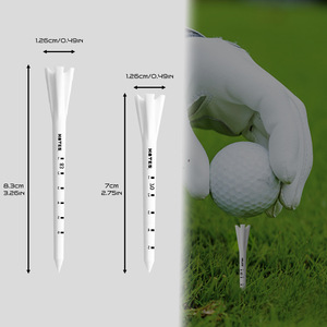 Miden <b>Golf</b> Tee 70/83mm 5 Prong Graduated Durable White - Product Image 3