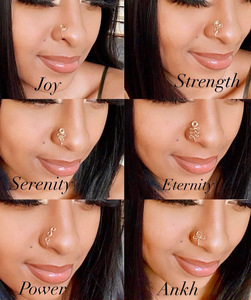 18G Gold Spiral Nose Cuff <strong>Fake</strong> Non-Piercing Nose <strong>Ring</strong> Stainless Steel Body Piercing Jewelry for Women Men - Product Image 6
