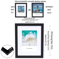 Décoration intérieure Vente en gros Sublimation 12 couleurs 4x6 5x7 6x8 8x10 pouces A3 A4 A5 Cadres photo en bois MDF taille personnalisée Moulage bois