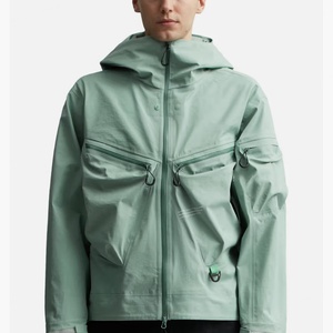 Boxy Softshell Zip up 100% <b>Lightweight</b> Polyester Outdoor Waterproof Windbreaker <b>Jackets</b> Clothing Manufacturer - Product Image 1