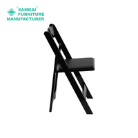 Chaises pliantes blanches spéciales pour événements en plein air SK-ZDY-A021, résistantes, en résine, empilables, prix de gros disponibles