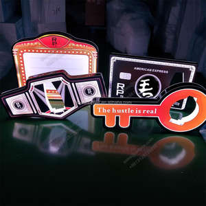 Usine En Gros LED Champagne Bouteille Présentateur Tequila Glorifier Casier À Vin Vodka Bouteilles Titulaire VIP Enseigne Au Néon Plateau De Service - Product Image 5