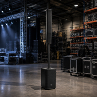Enceinte colonne portable noire pour performances mobiles et clubs avec Bluetooth