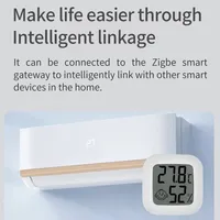 Capteur intelligent de température et d'humidité Tuya Zigbee 3.0, hygromètre numérique sans fil, thermomètre pour serre, cave à vin, maison