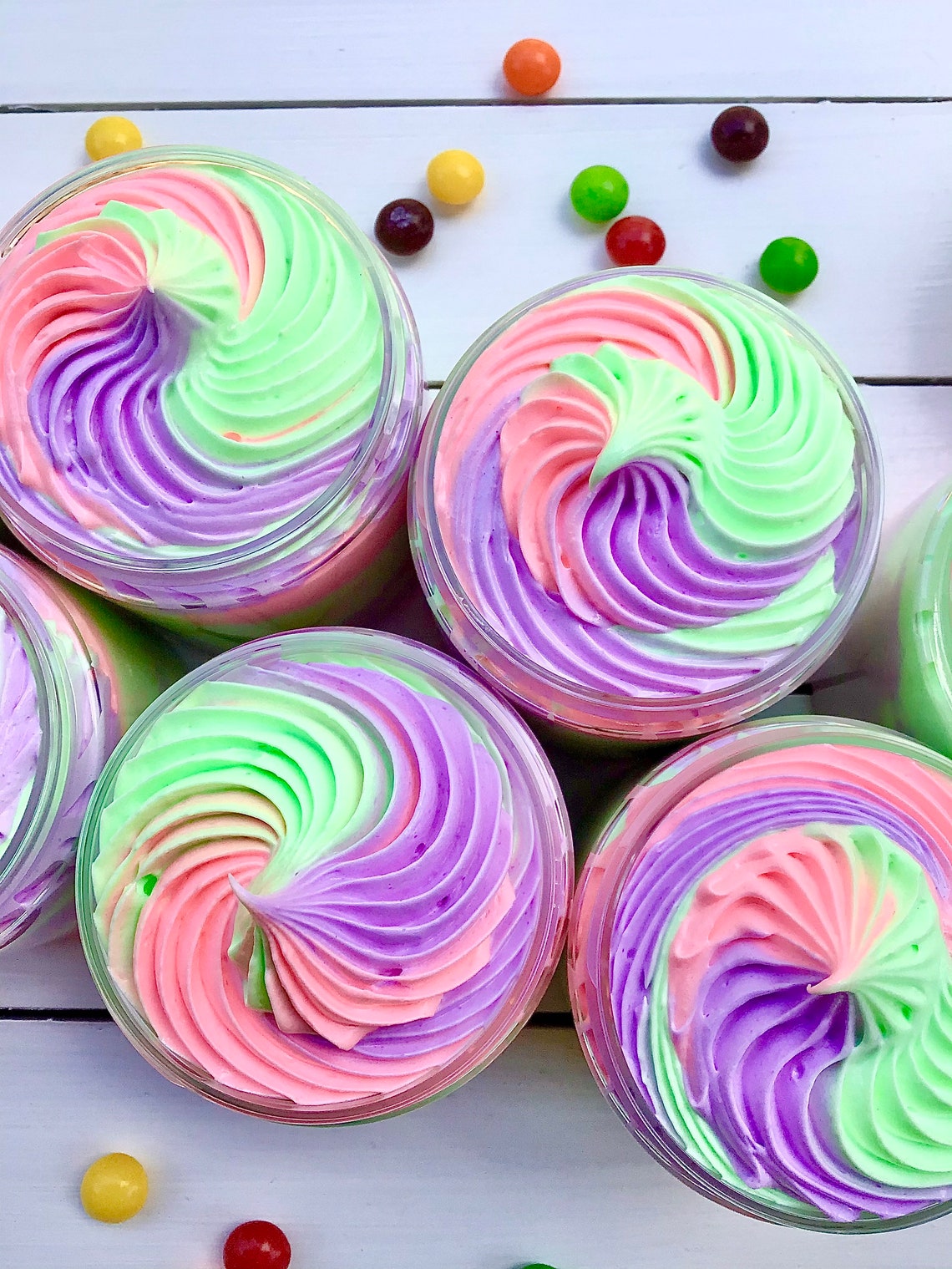 Whipped Moisturising Soap Tower Soap Fluff, 5 Soap Pots  Vegan Friendly Beauty Gift Softer Skin Shower Whip with private label