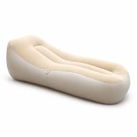 Sofá Inflable Portátil e Impermeable con Reposapiés, Silla de Aire Ligera para Interiores, Exteriores, Camping, Playa y Viajes