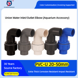 Kit d'accessoires de drainage en <span class=keywords><strong>PVC</strong></span> poli pour aquarium : raccords flexibles d'entrée/sortie, raccord <span class=keywords><strong>femelle</strong></span>, drain droit et groupe de filtration de fond - Product Image 2