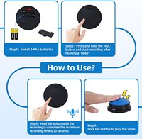 Altavoz MP3 programable personalizado de 4M con entrada de CC y módulo de sonido USB, caja de música, juguetes educativos de plástico para niños