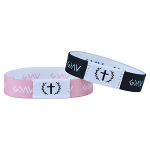 Braccialetto NFC per Preghiera Cristiana, Prezzo all'Ingrosso, Tessuto Elastico con Versetti Biblici Quotidiani - Product Image 1