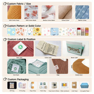 47*47 "(120*120ซม.) 100% ผ้าฝ้ายออร์แกนิกระบายอากาศผ้าห่มผ้ามัสลินห่อตัวผ้ากอซสำหรับเด็กทารกแรกเกิด - Product Image 4