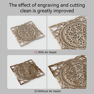 Kit de Bomba de Aire Auxiliar F60, Bomba Doble de 10-60 L/min, Cambio Automático, Nueva Máquina de Grabado Láser A6 A12 A24 A70 <span class=keywords><strong>Pro</strong></span> Max - Product Image 4