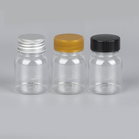Flacon distributeur en plastique transparent de qualité alimentaire de 30 ml, adapté à l'emballage de bonbons mous et de capsules